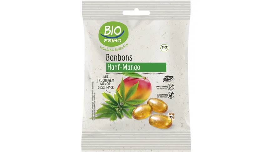 BIO PRIMO Bio Bonbons Hanf-Mango 60 g