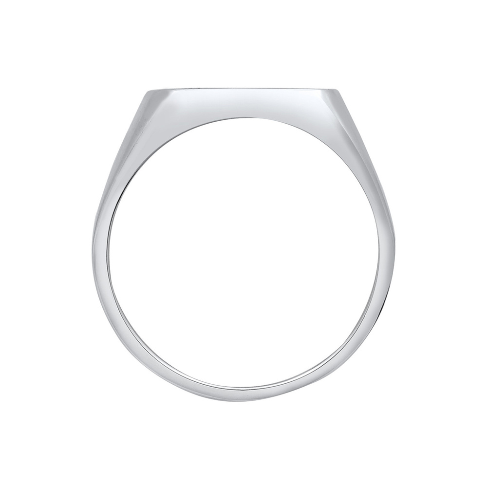 KUZZOI KUZZOI Bague Bague chevalière homme logo tendance avec émail en argent sterling 9 Bague
