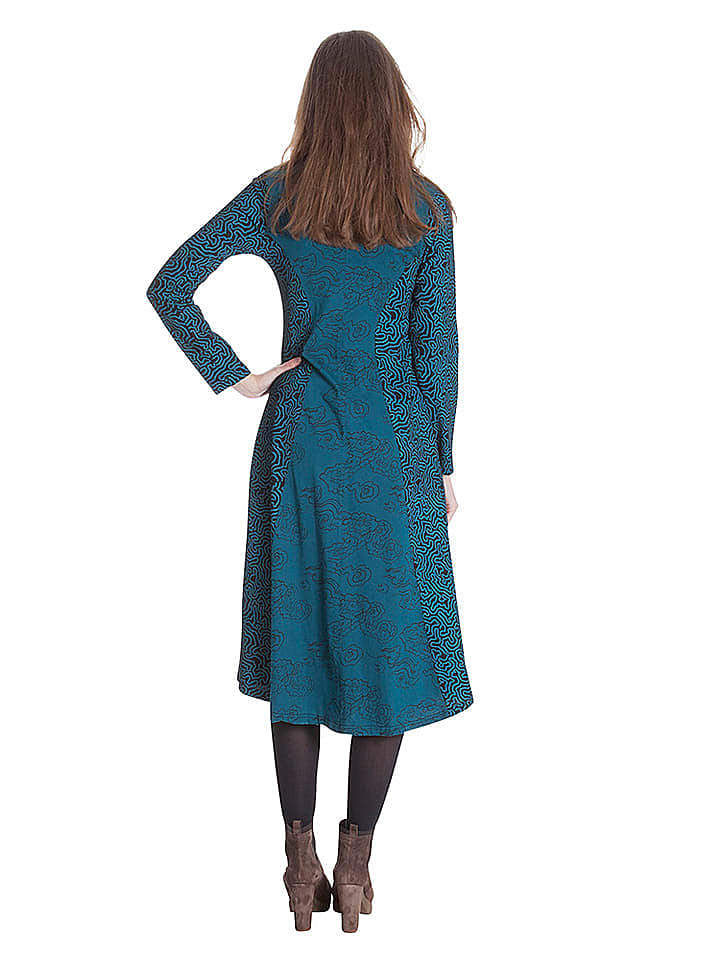 Aller Simplement Kleid in Petrol günstig kaufen 36/38