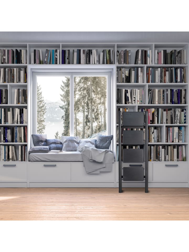 relaxdays Trittleiter in Schwarz - 4 Stufen günstig kaufen onesize