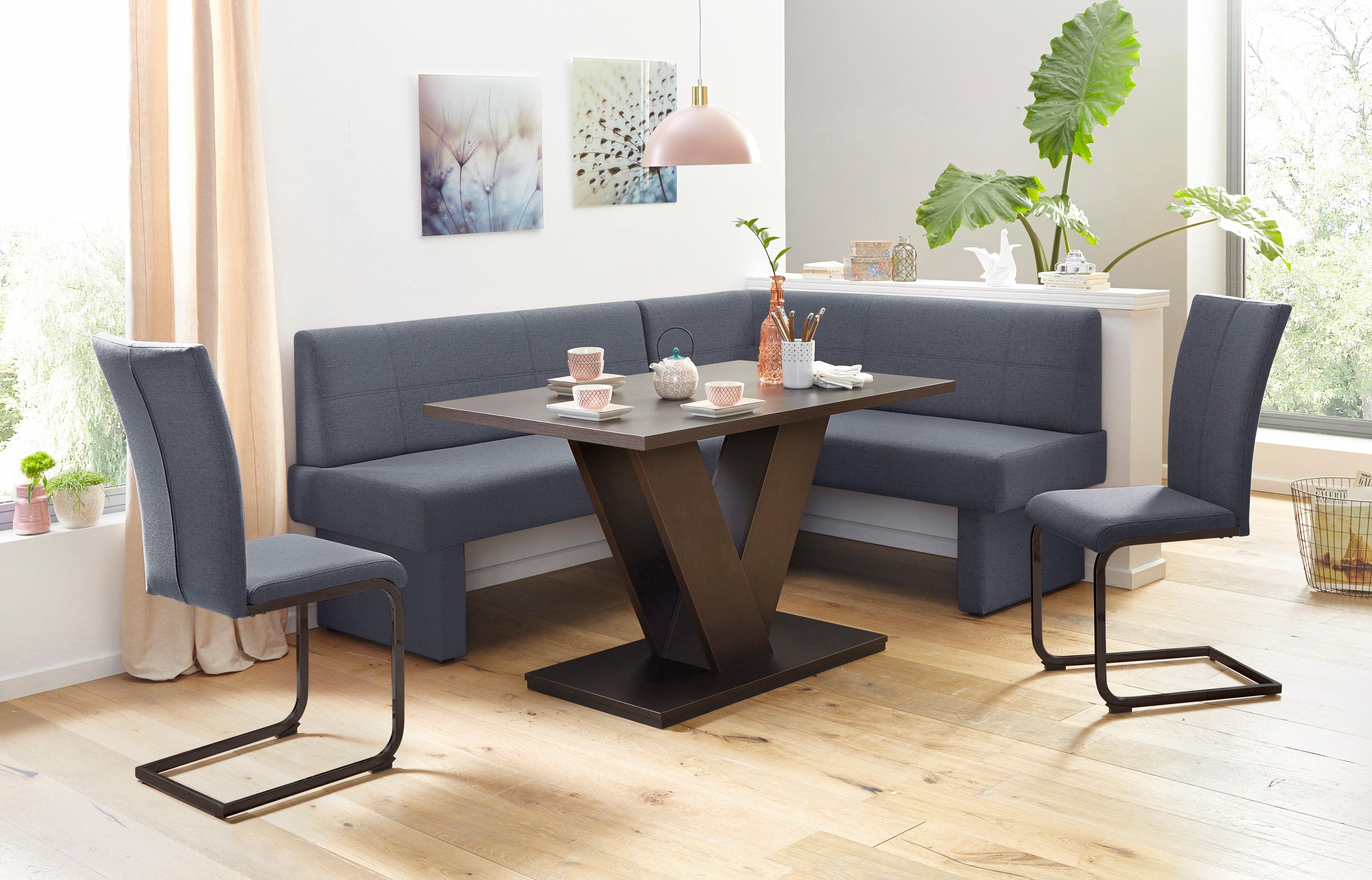 Home affaire Freischwinger Nils (Set, 2 St), Stuhl belastbar bis 120 Kg, Gestell Metall im Chrom-Look oder Schwarz