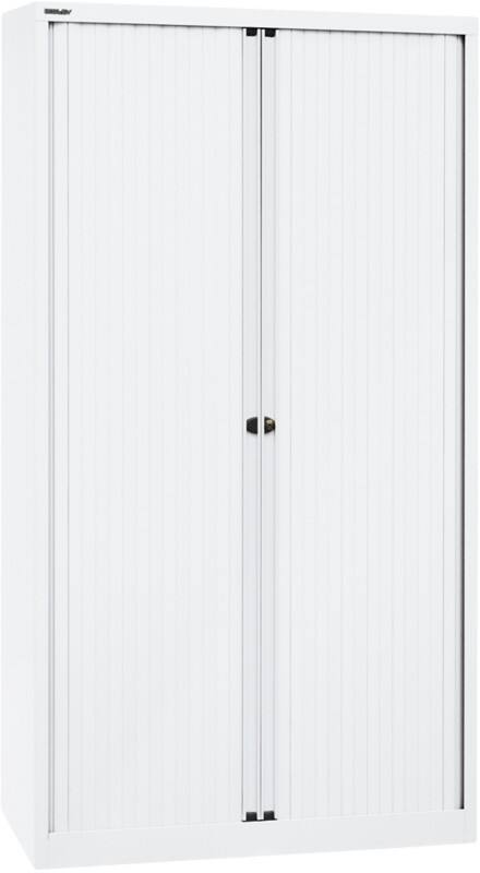 Bisley Rollladenschrank EuroTambour Verkehrsweiß 1.000 x 430 x 1.980 mm
