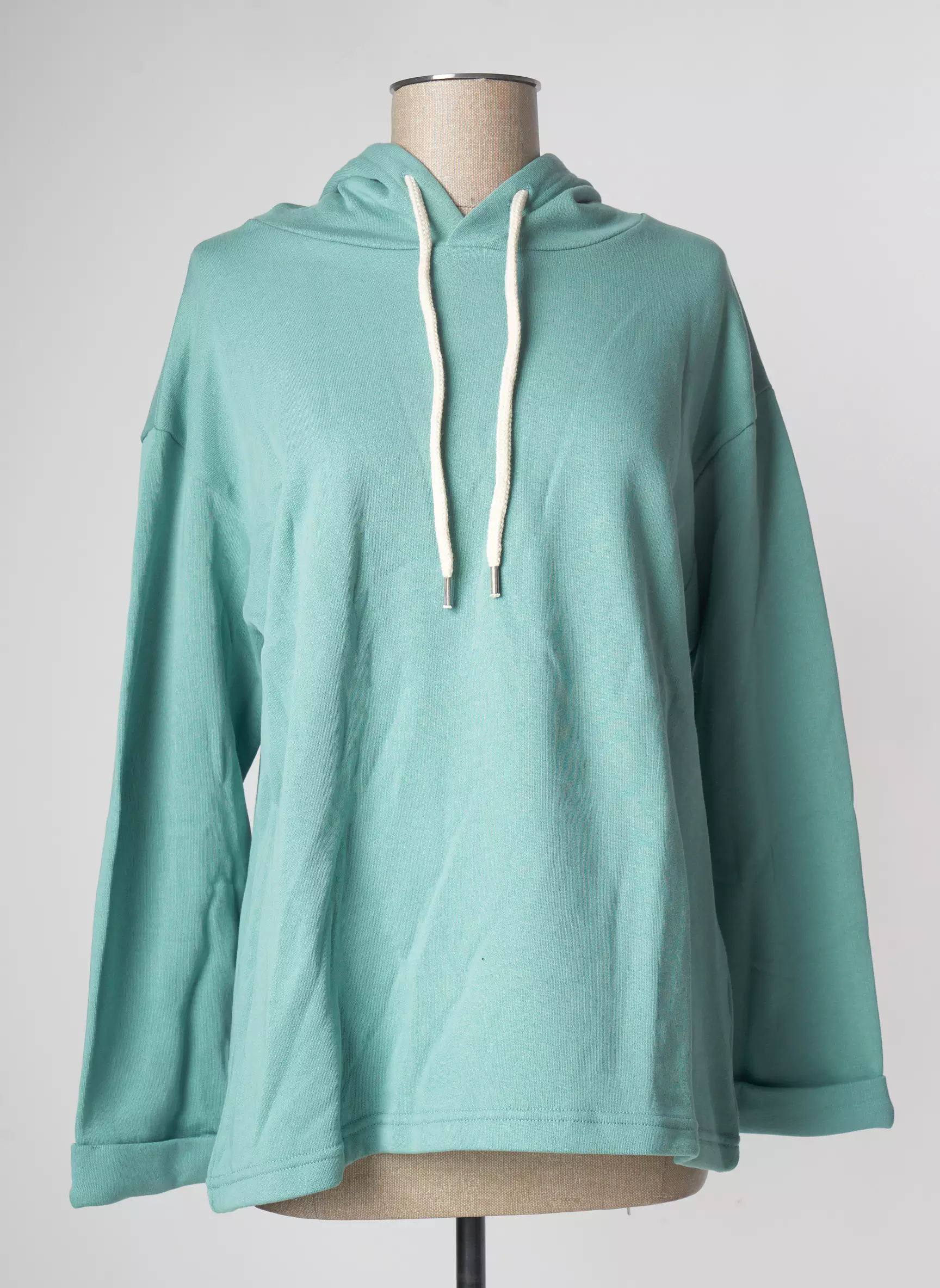 Lazy   Cosy Sweat Capuche Femme couleur vert
