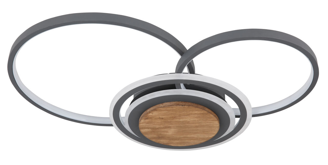 Globo Lighting - NIRRA - Deckenleuchte Metall Graphit, LED