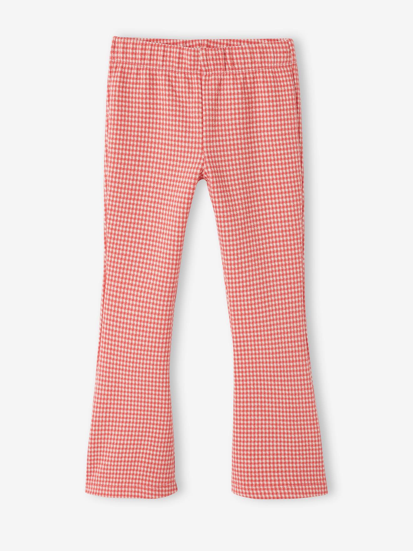 Vertbaudet Mädchen Flare-Leggings Oeko-Tex - rot kariert