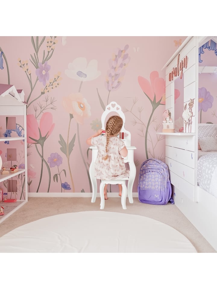 relaxdays Kinder Schminktisch in Weiß - (B)50 x (H)110 x (T)30 cm günstig kaufen onesize