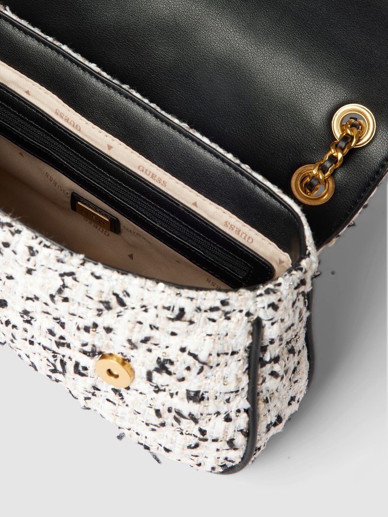 Crossbody Bag mit Allover-Muster in weiß