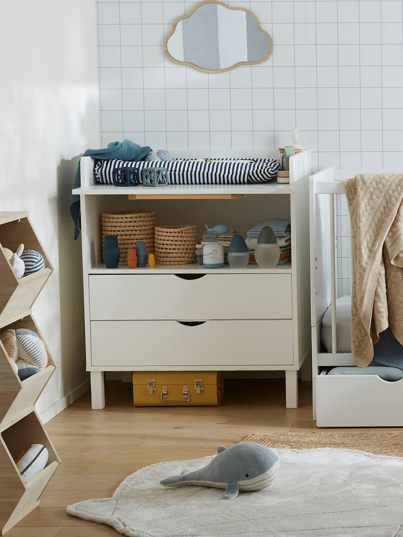 Vertbaudet 3-in-1-Kombibett HOLIDAYS vom Babybett zum Kinderbett - weiß
