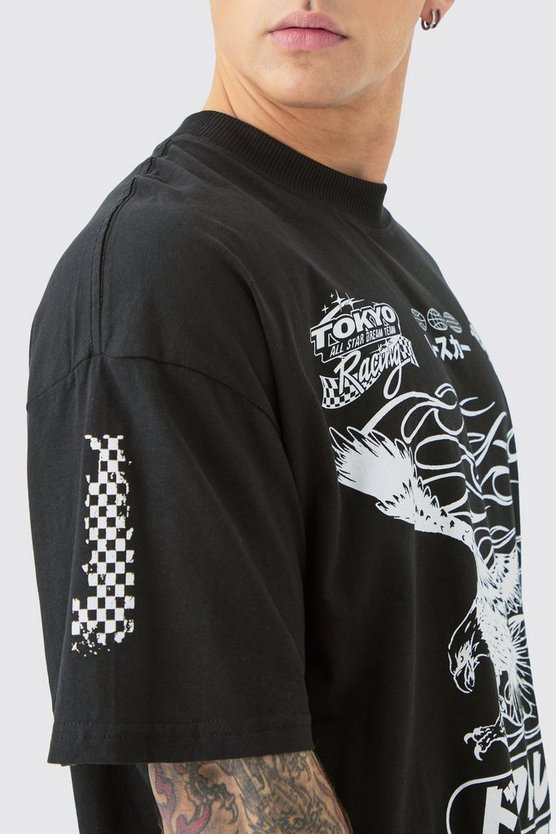 Oversize T-Shirt mit Print