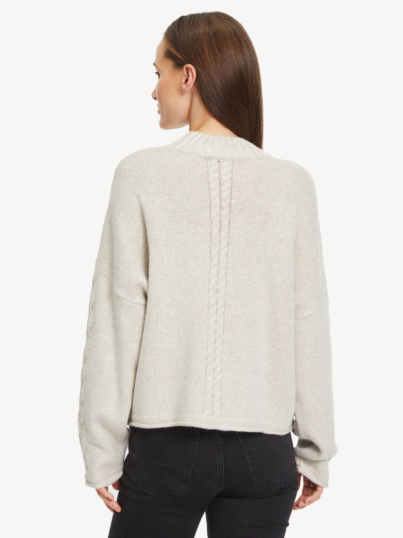 Oversized Sweatshirt - beige