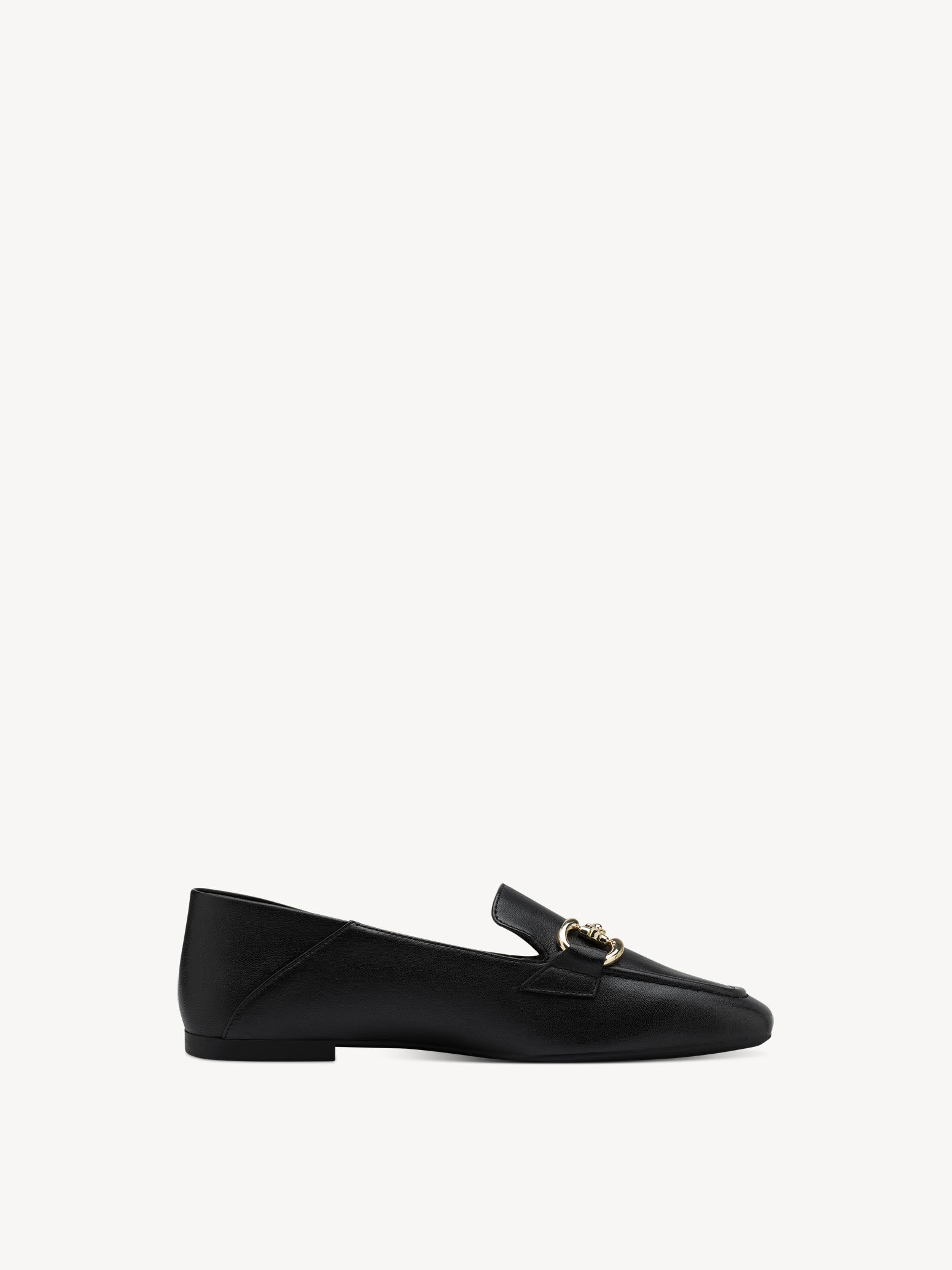 Slipper en cuir - noir