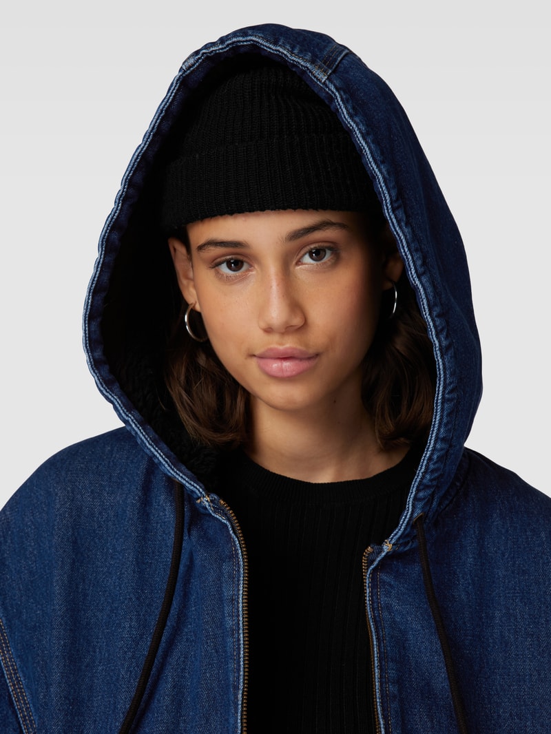 Jeansjacke mit Kapuze Modell 'ACTIVE' in jeans