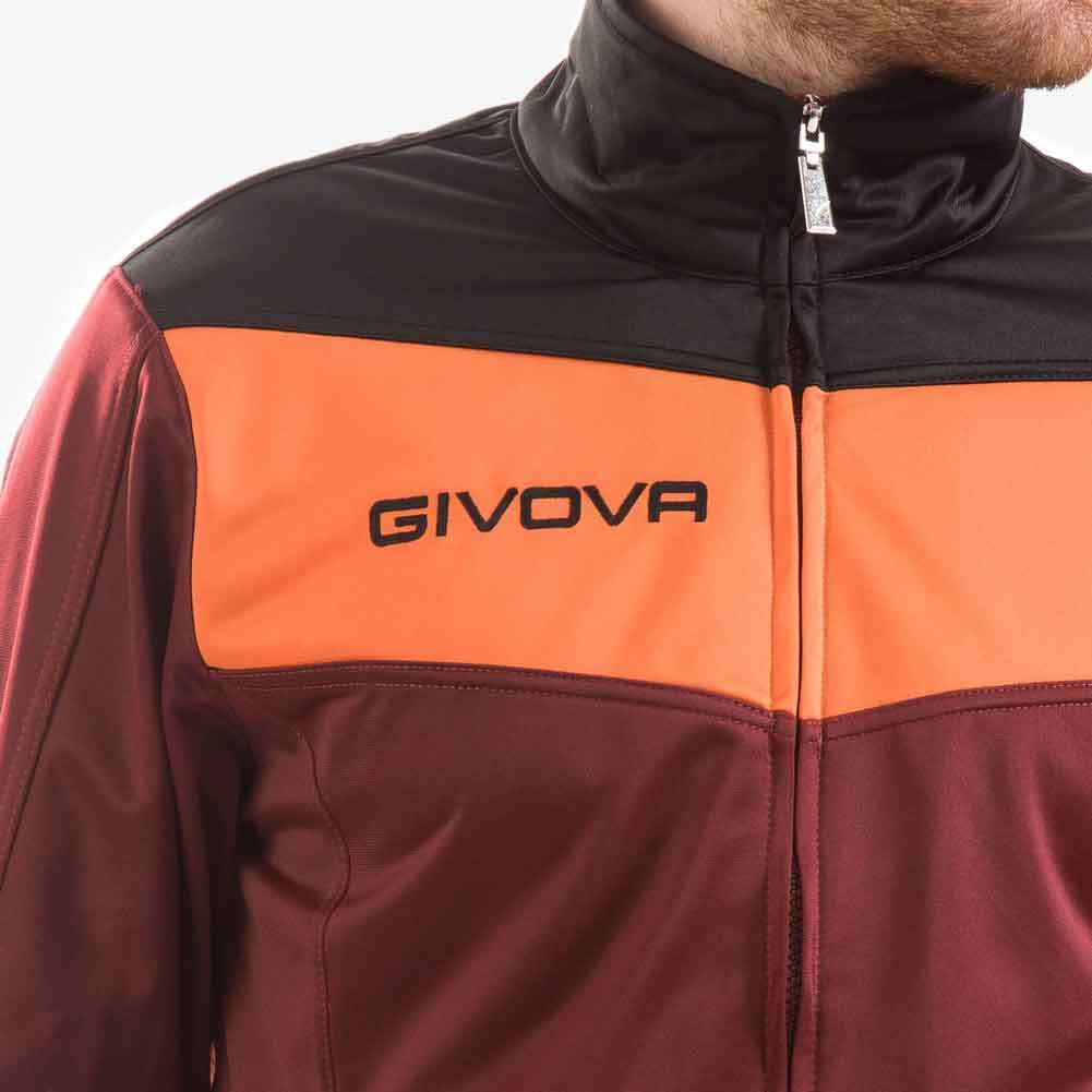 Givova Tuta Campo Trainingsanzug dunkelrot/orange