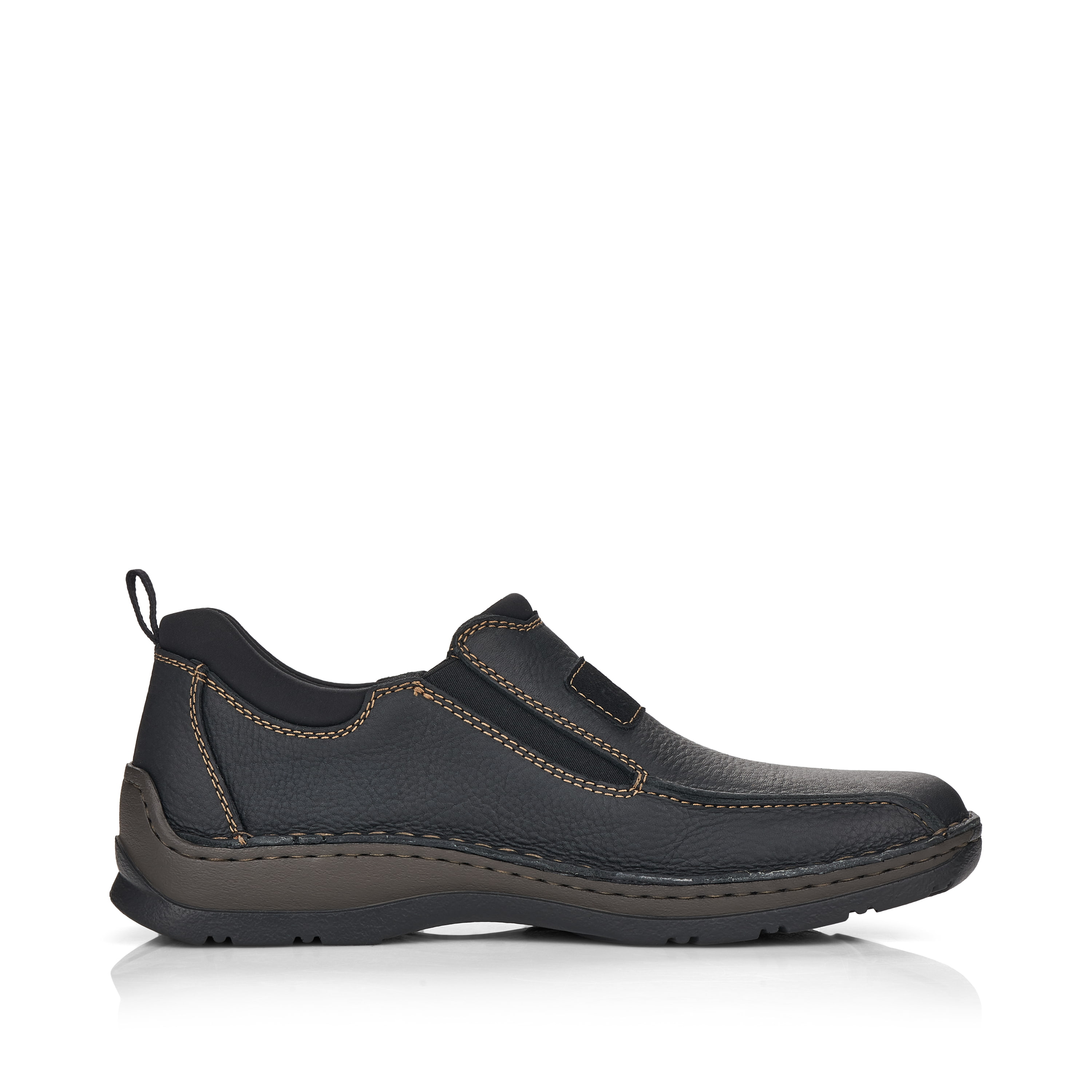 Rieker Herren Slipper tiefschwarz