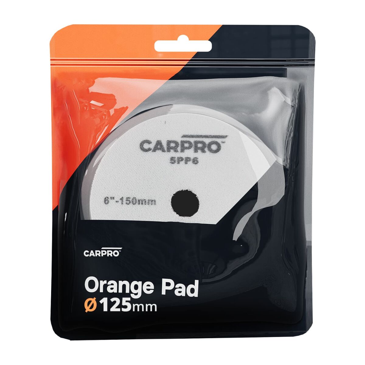 CarPro Orange Polierpad 125mm medium