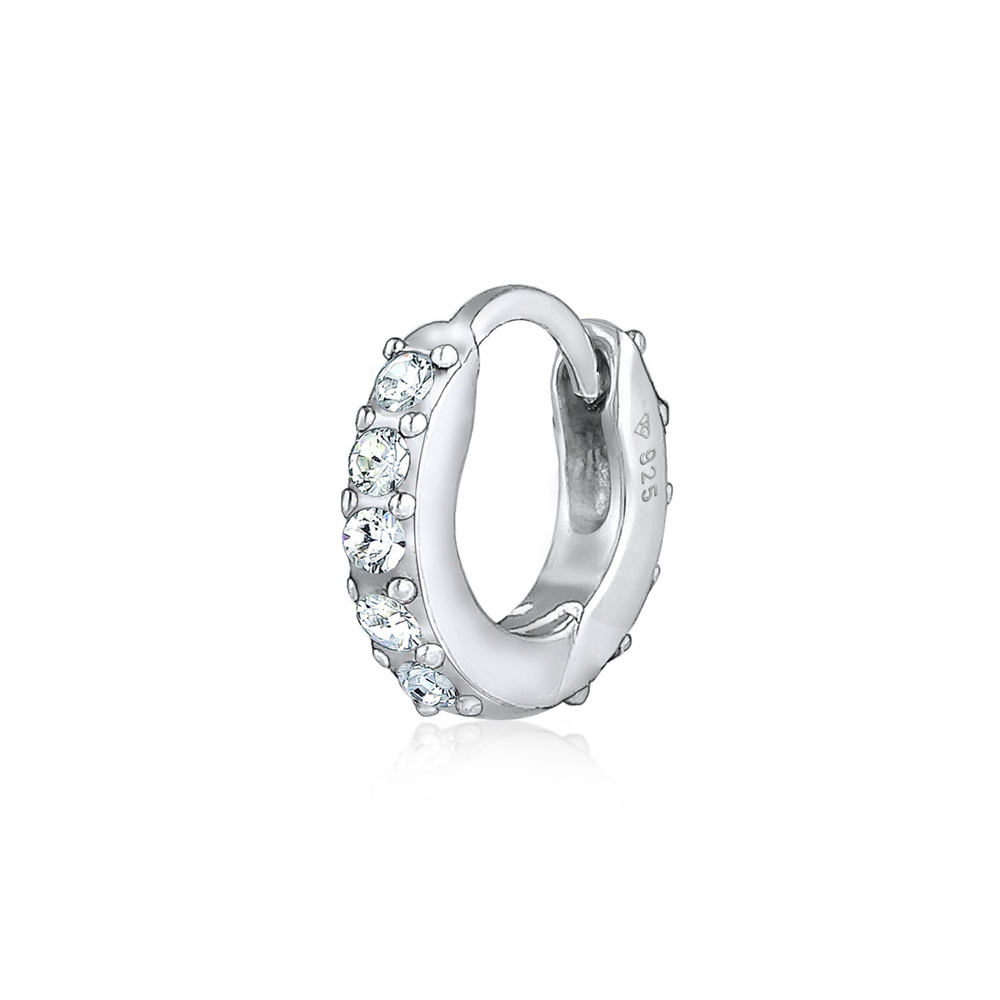 Elli Elli Boucles d'Oreilles Femmes créole étincelantes tendance unique pièce avec cri Boucles d'oreilles