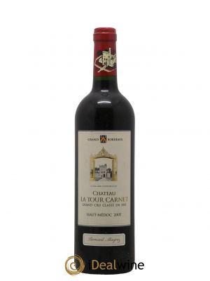Château La Tour Carnet 4ème Grand Cru Classé  2005 - Lot de 1 Bouteille