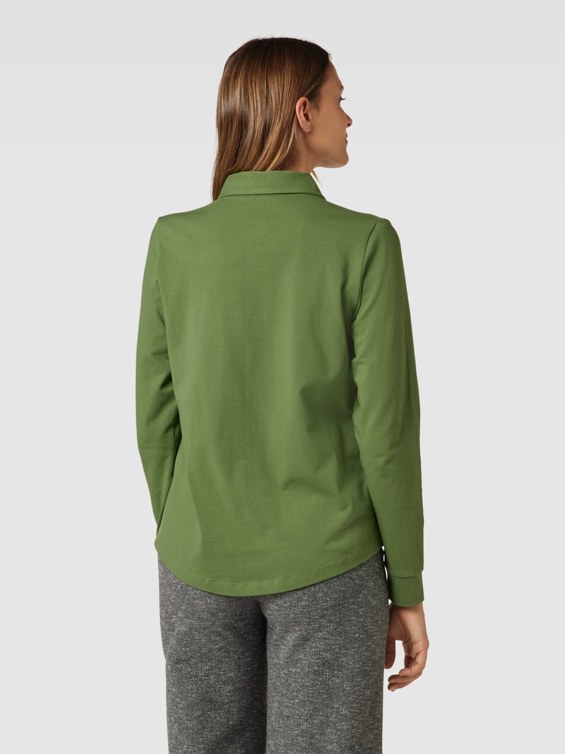 Hemdbluse mit Umlegekragen in grasgrün