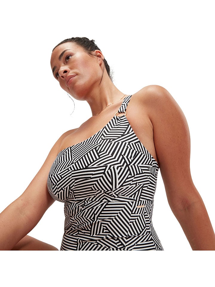 Speedo Badeanzug in Schwarz/ Weiß günstig kaufen