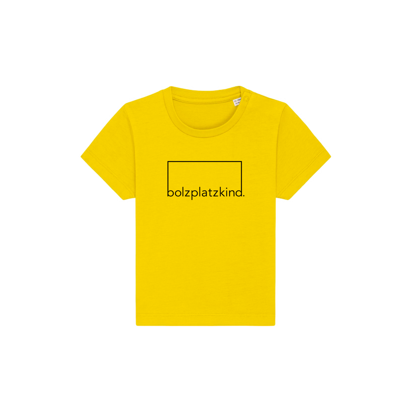 Bolzplatzkind "Chance" Baby T-Shirt Gelb Schwarz