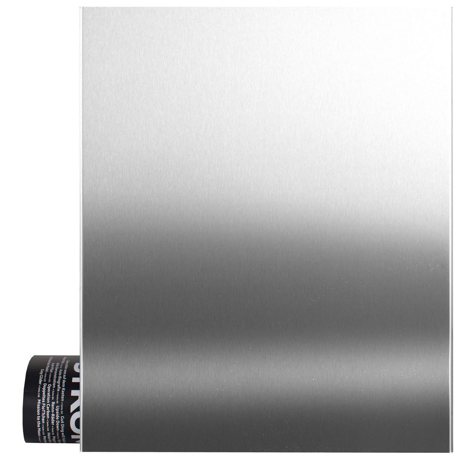 MOCAVI Briefkasten MOCAVI Box 111 VA Premium Edelstahl-Briefkasten mit Zeitungsfach in Edelstahl V2A Wandbriefkasten, integriert; passender Verschluss (zusätzlich bestellbar) für Wetterseite, beidseitig nutzbar: Box Vers 1 VA