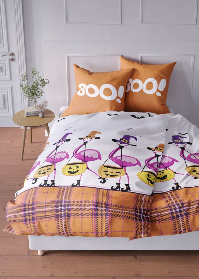 Bettwäsche mit Flamingos