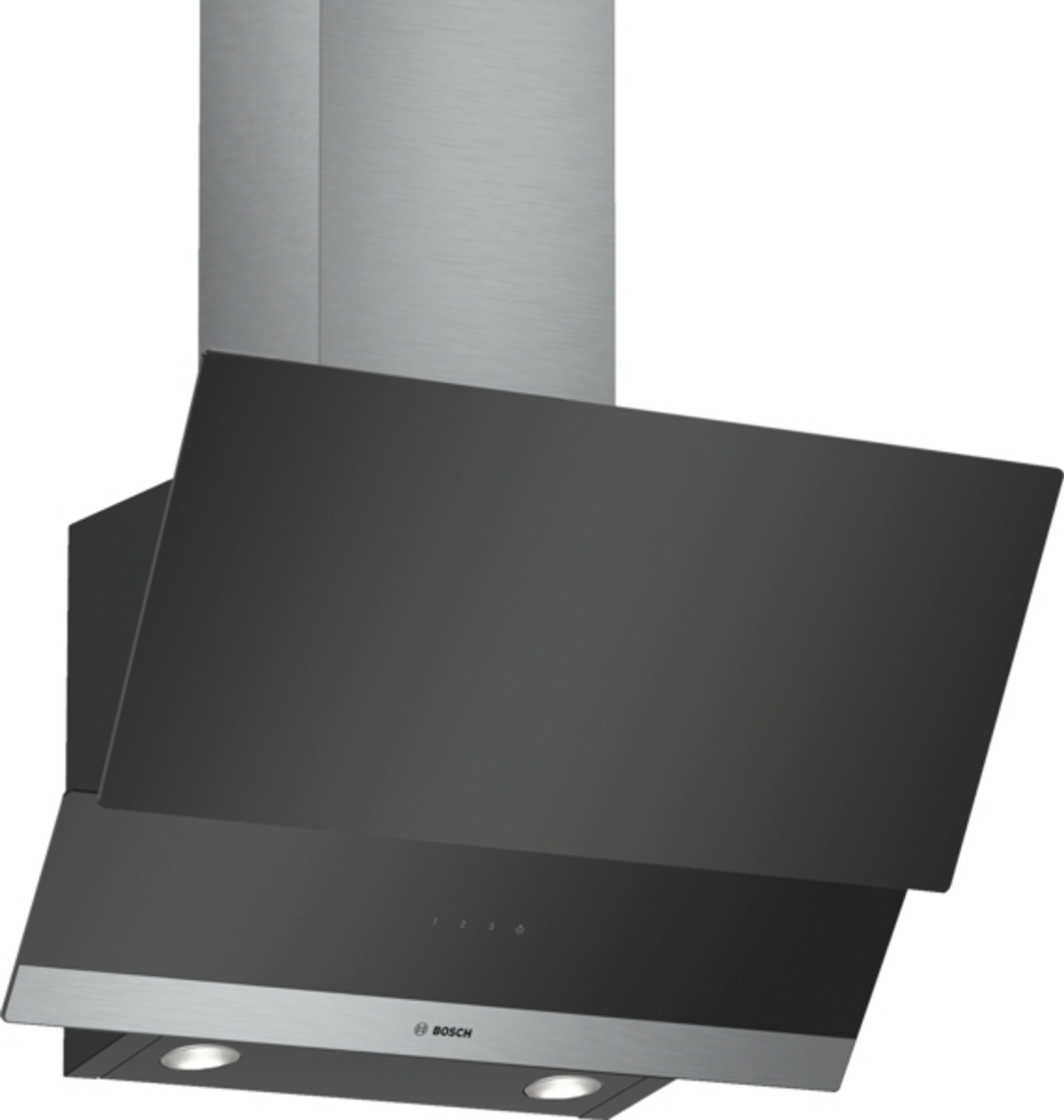 BOSCH Wandhaube DWK065G60, Bosch Serie 2, 60 cm, Schwarz, Einbau