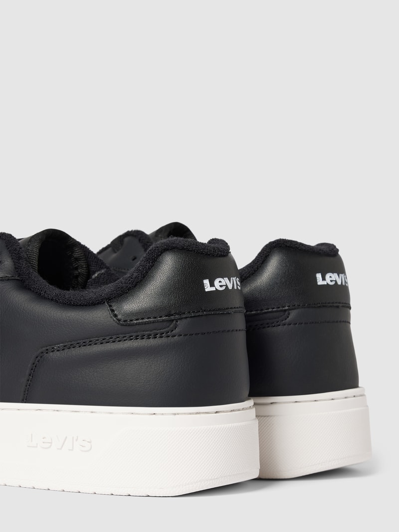 Sneaker aus Leder-Mix Modell 'GLIDE' in schwarz