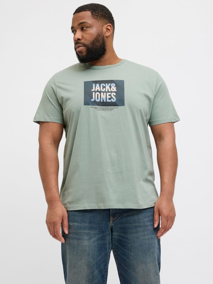 JACK & JONES PLUS T-shirt in Iceberg Green günstig kaufen