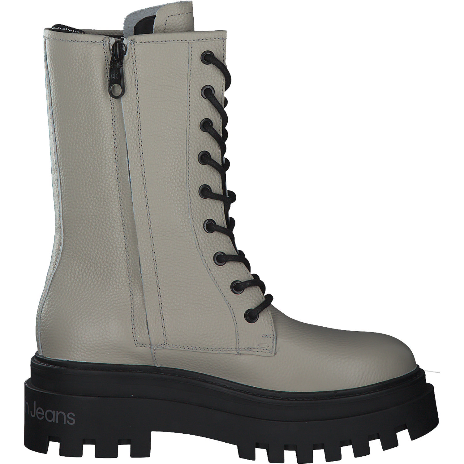 Calvin Klein YW0YW00843, Schnürstiefeletten, Damen, Beige