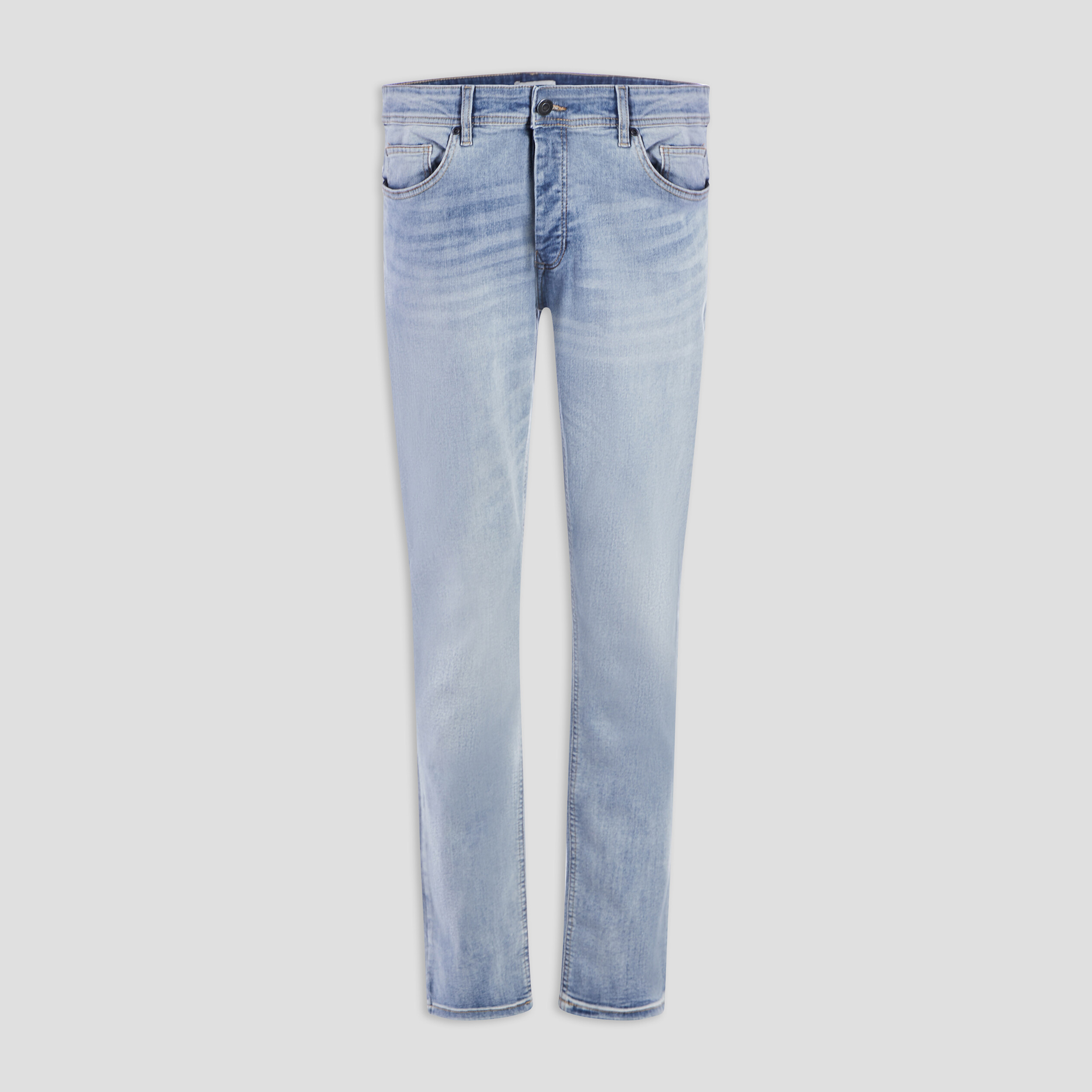Jeans straight effet délavé denim bleach homme | La Halle