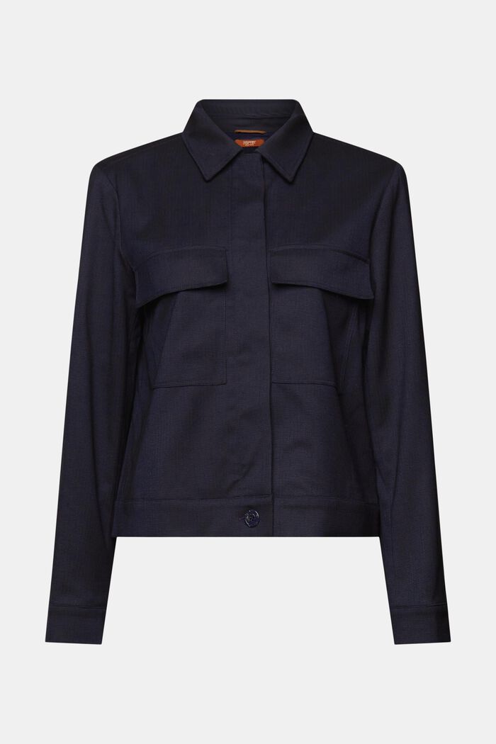 Jacke in Boxy-Silhouette