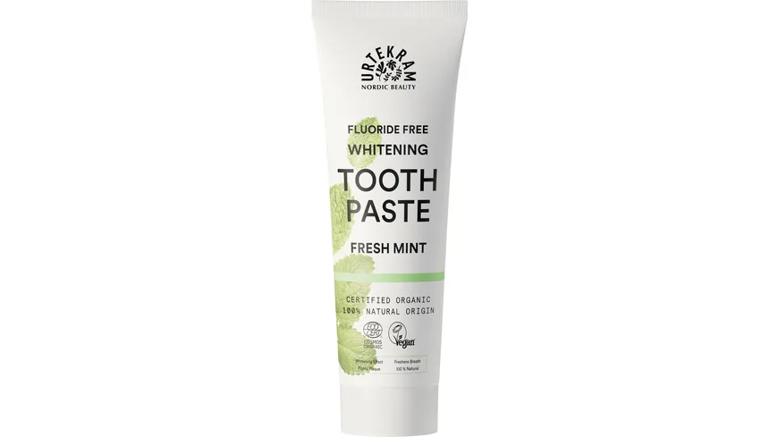 URTEKRAM Zahnpasta Mint - Fresh Whitening 75 ml