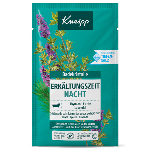 KNEIPP Badekristalle Erkältungszeit Nacht  60 g  Salz
