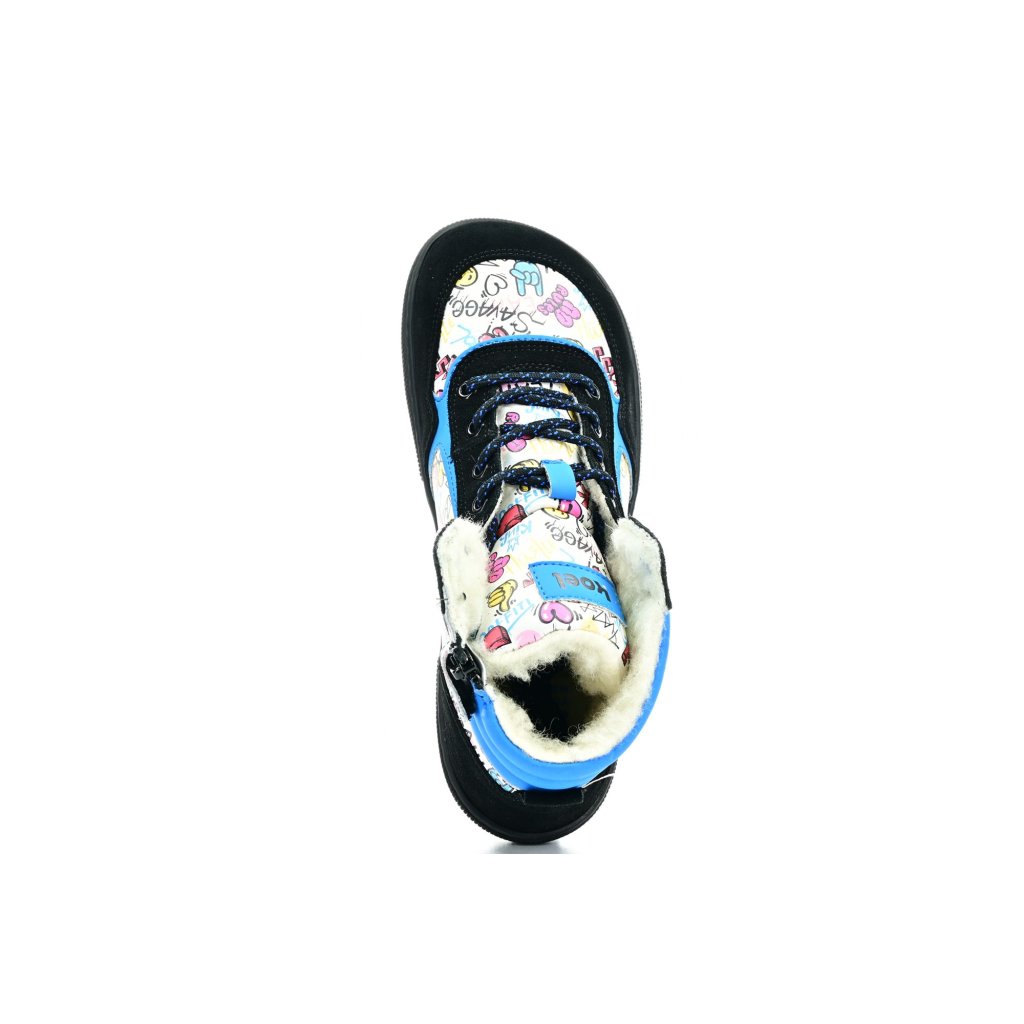 Koel4kids Danish Nappa Wool Celeste Winterbarfußschuhe
