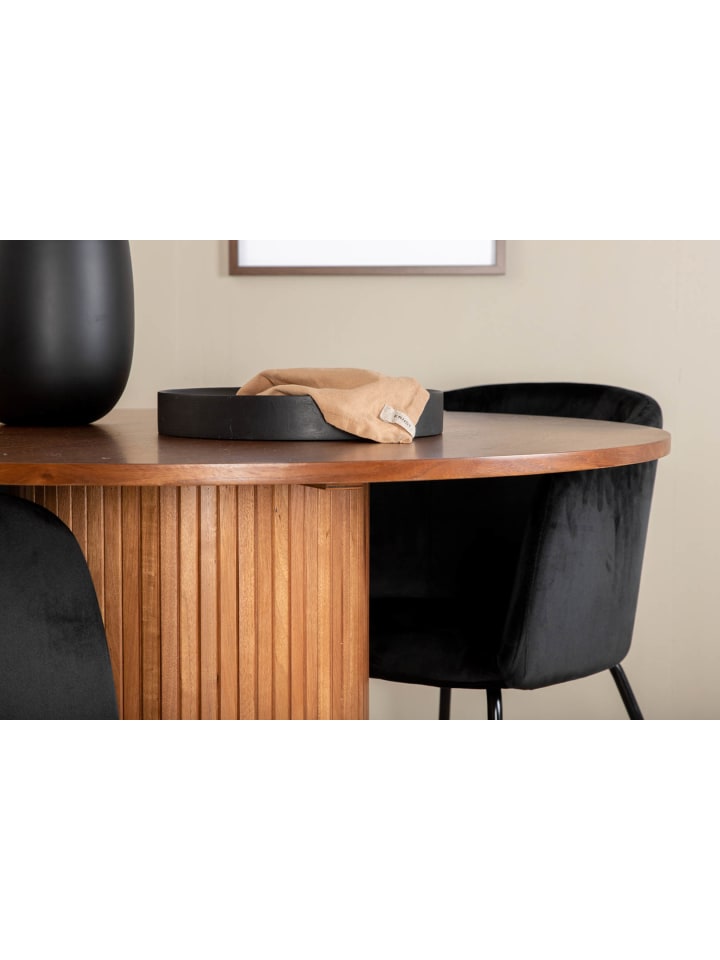 ebuy24 Essgruppe Bianca 21 Schwarz 110 x 110 cm günstig kaufen onesize