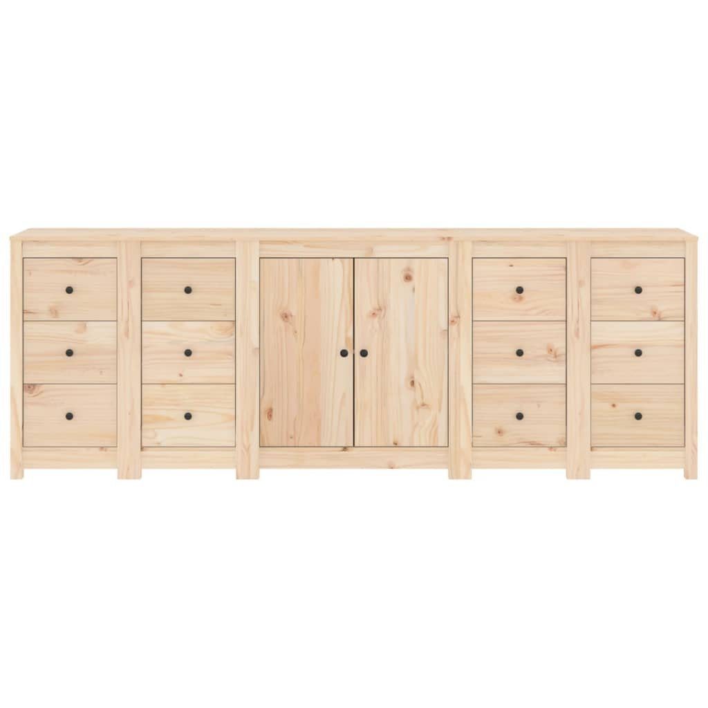 vidaXL Sideboard Sideboard 230x35x80 cm Massivholz Kiefer (1 St)