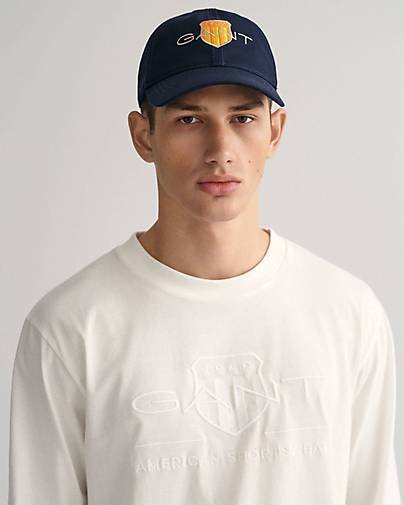 GANT Herren Langarmshirt TONAL SHIELD LONGSLEEVE aus Baumwolle