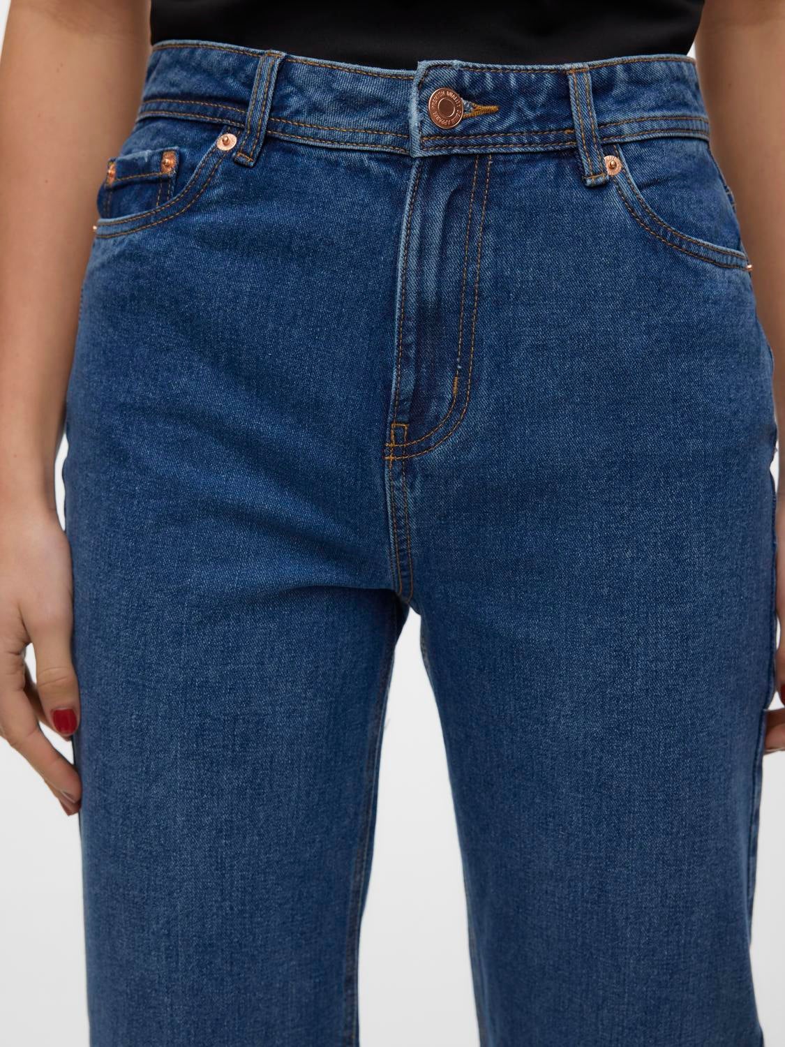 VMRACHEL Hohe Taille Weit geschnitten Jeans