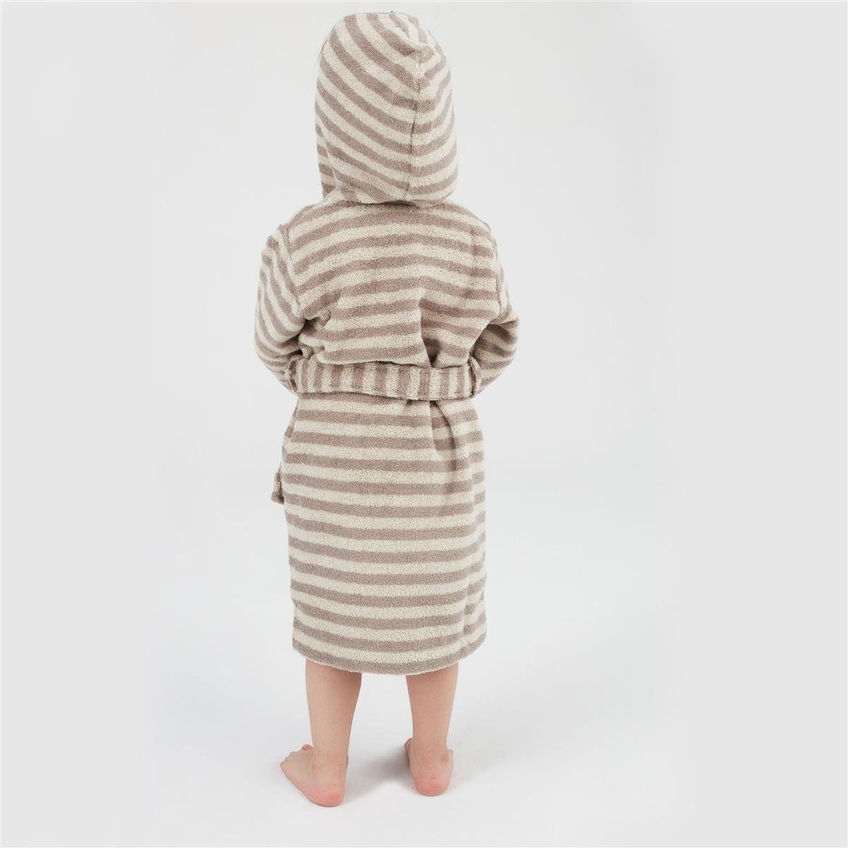 SEI Design Kinderbademantel Babybademantel Bademantel für Junge und Mädchen, Langform, 100% Bio-Baumwolle, Kapuze, Gürtel, inkl. Geschenkverpackung