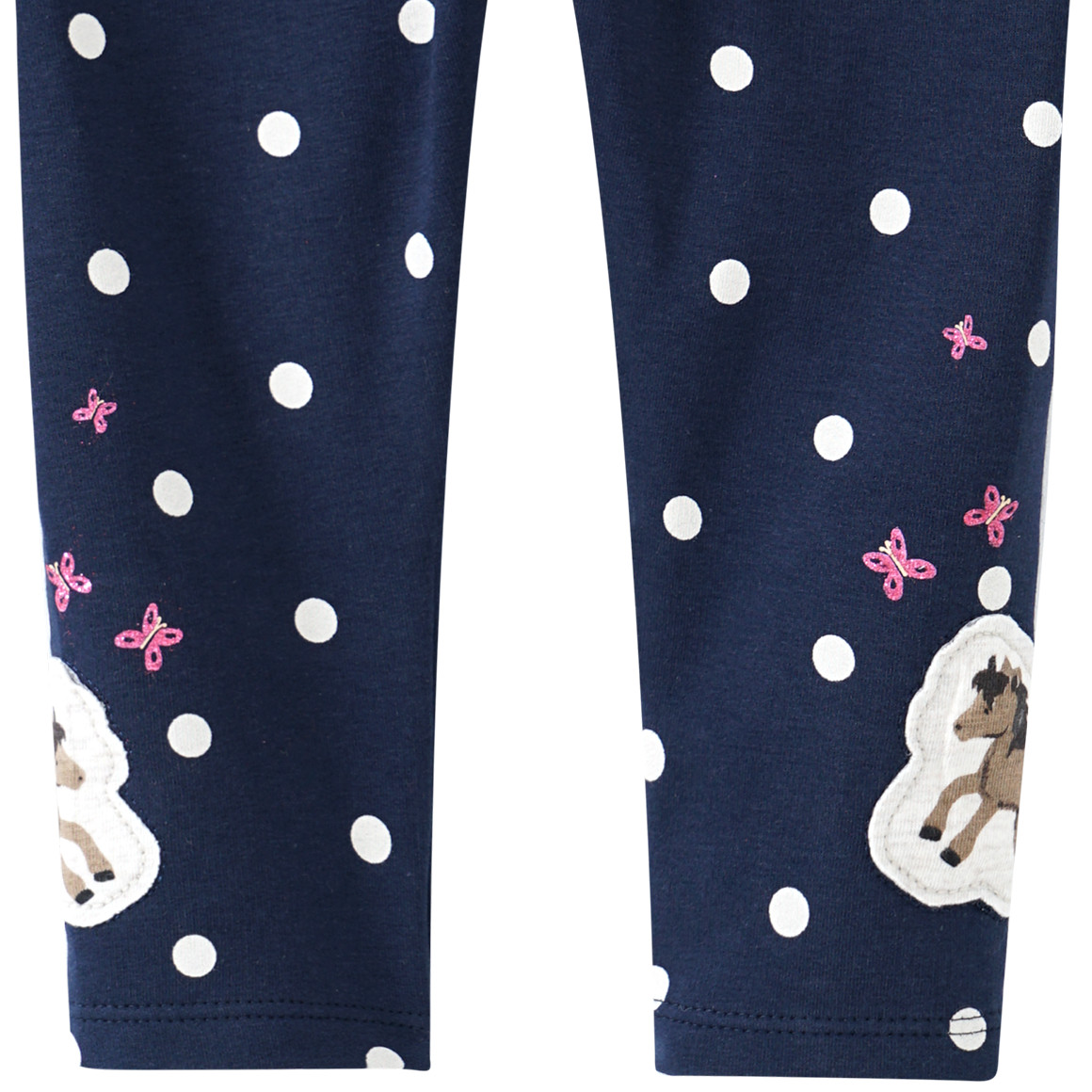 Baby Leggings mit Pferde-Applikation