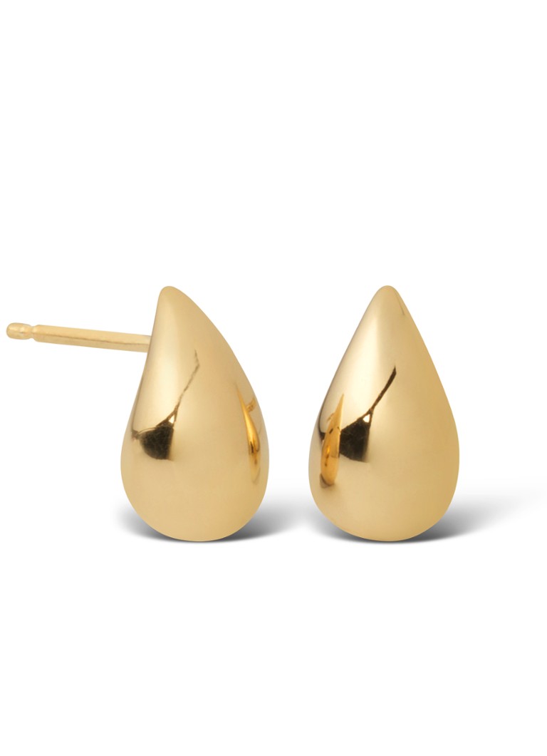 Λαμπερά επιχρυσωμένα σκουλαρίκια Casa Jewelry Drop S