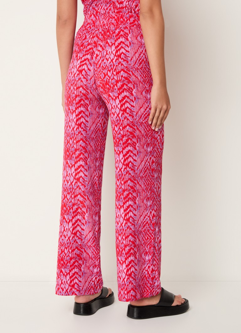 Pantaloni a vita alta e gamba dritta con stampa pitonata Refined Department Nova