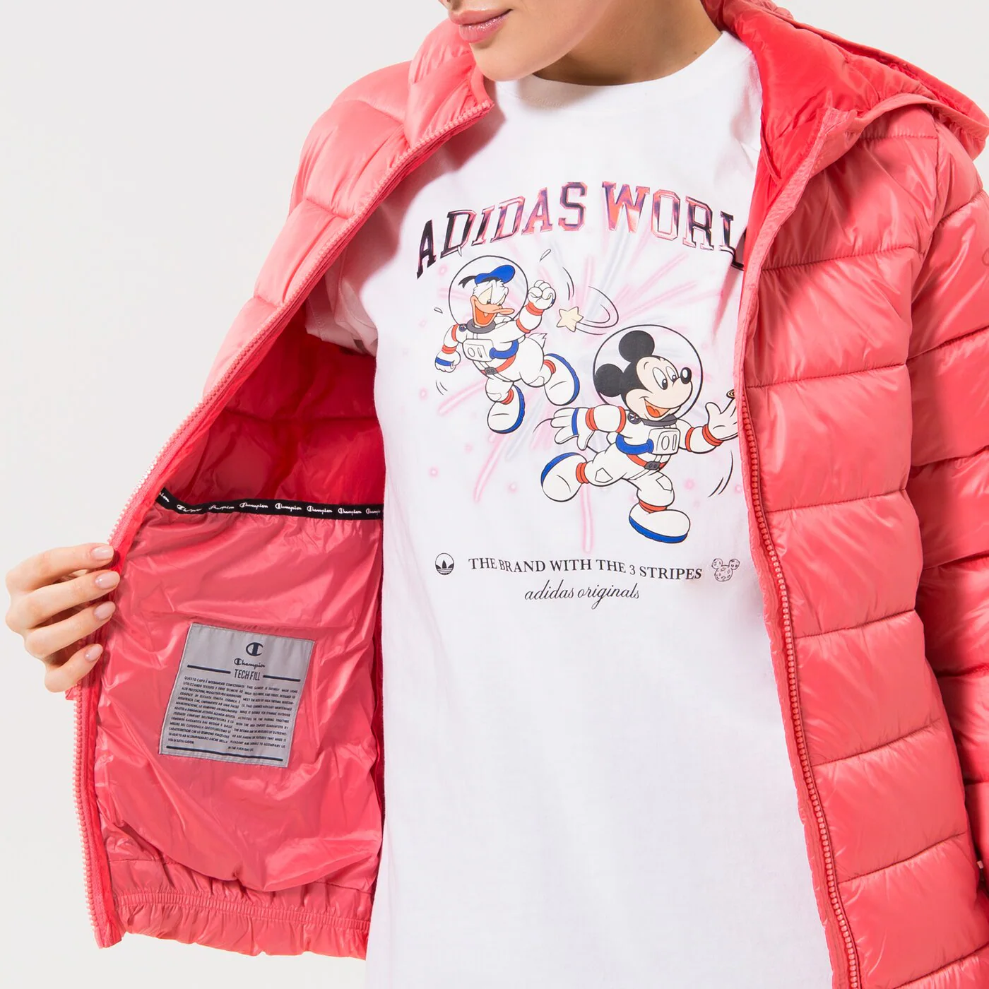 CHAMPION JACKE WINTER HOODED POLYFILLED JACKET Rosa