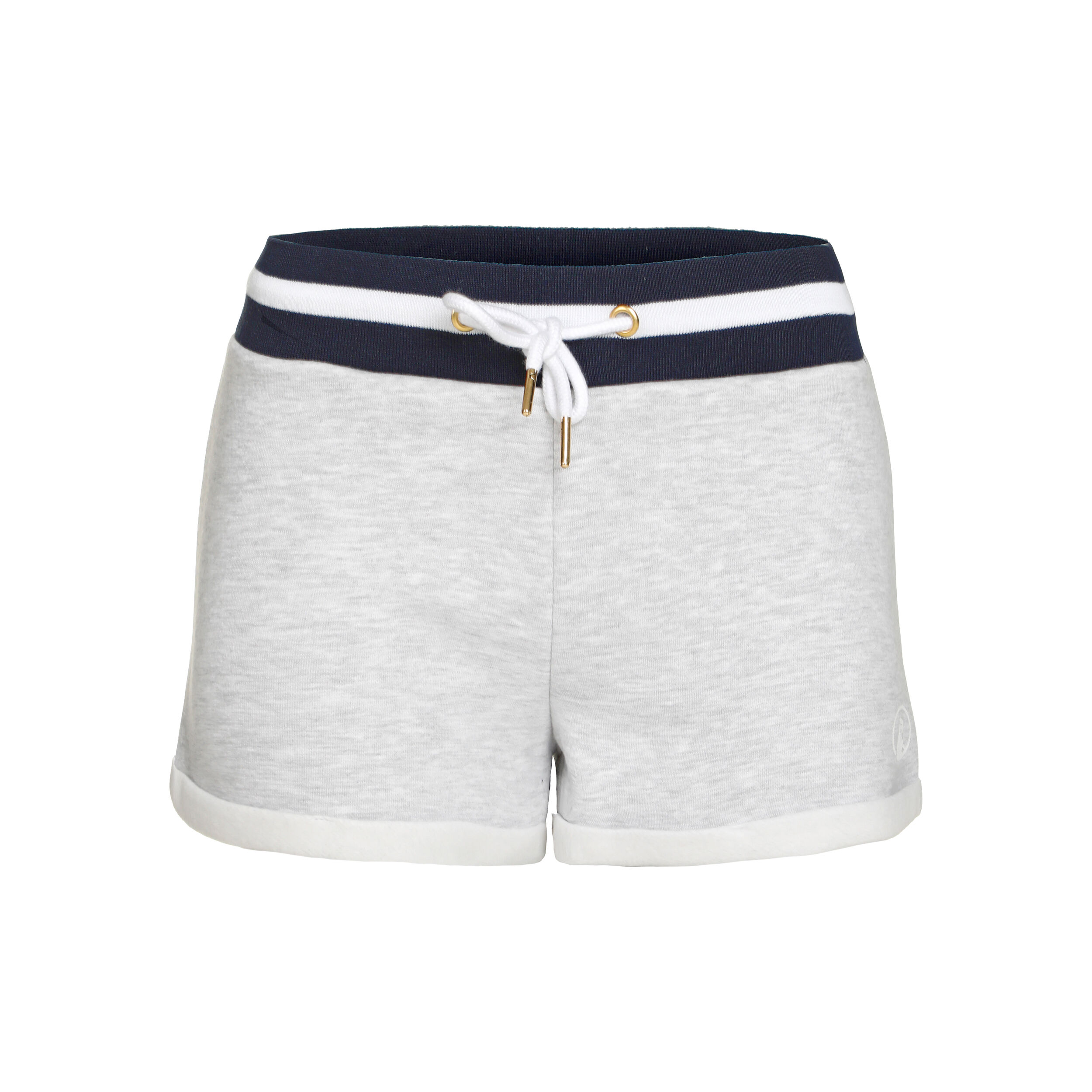 Basic Shorts Damen - Hellgrau, Dunkelblau