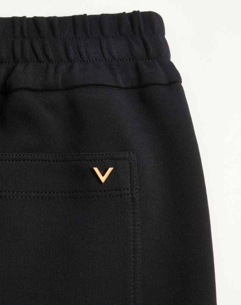 Valentino katoenen joggingbroek met V-gouden accenten