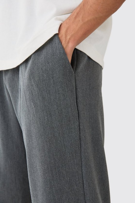 Elasticated Waist Cropped Skate Trousers