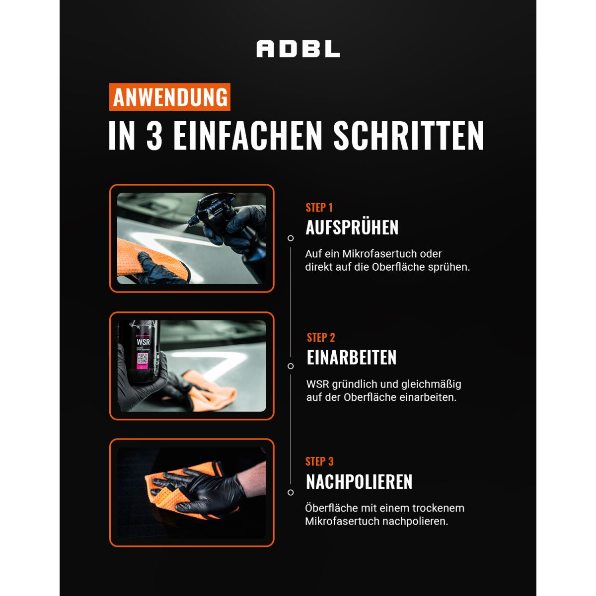 ADBL WSR Water Spot Remover Kalkentferner mit Canyon Trigger 1L