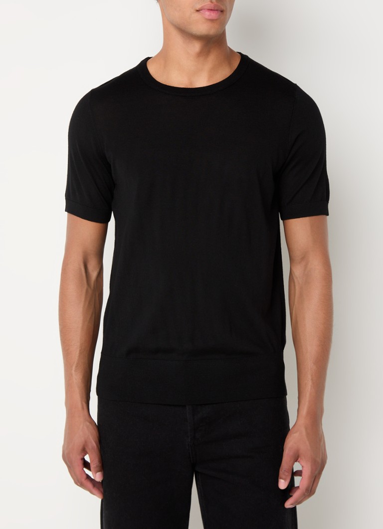 T-shirt Sandro in lana a maglia fine