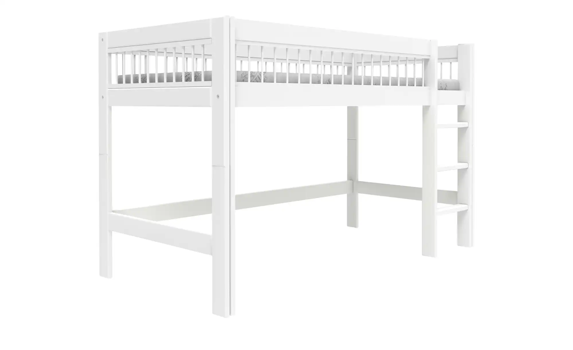 Halbhohes Bett mit gerader Leiter Breeze